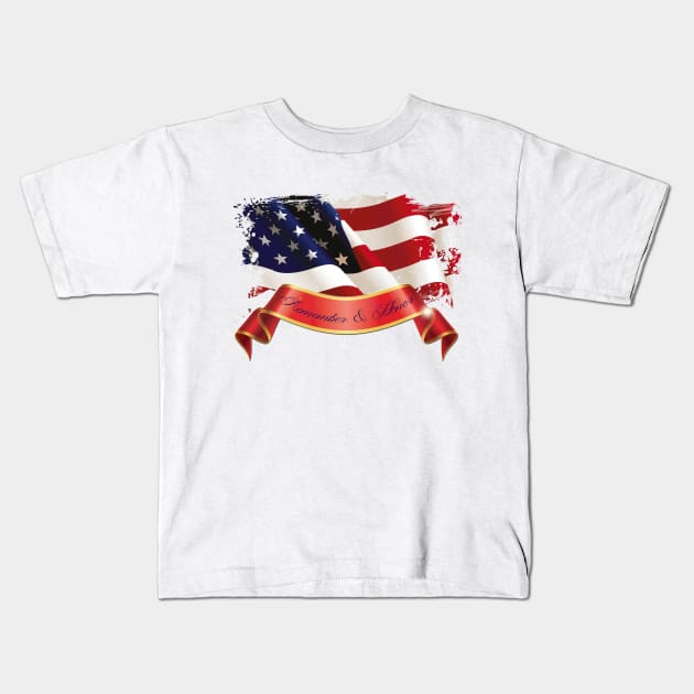 Remember & Honor - Memorial Day Kids T-Shirt by Aloha Designs